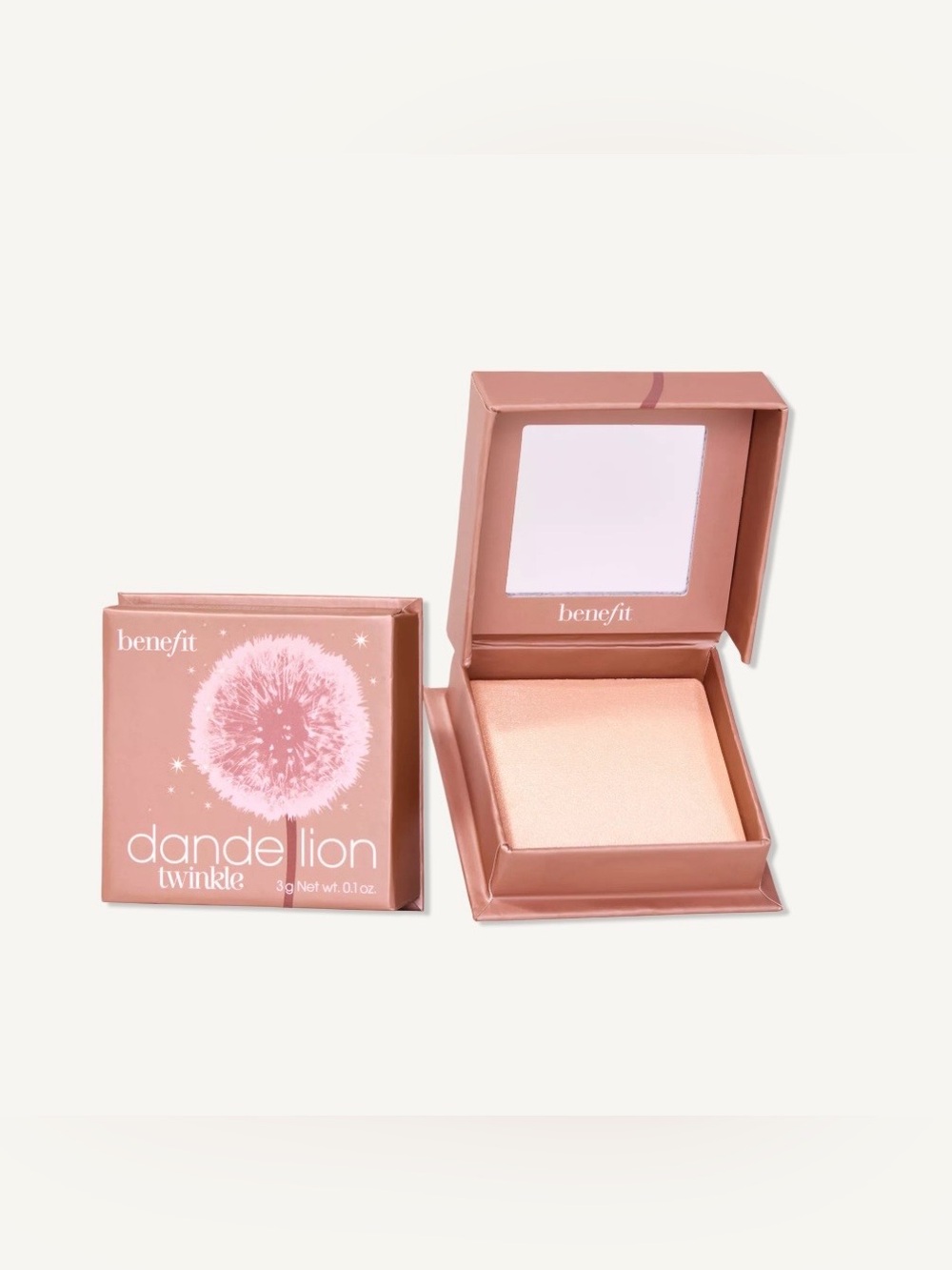 Benefit DANDELION TWINKLE Soft Nude Pink Highlighter 0.1oz Full Size BNIB, NEW - Picture 9 of 12
